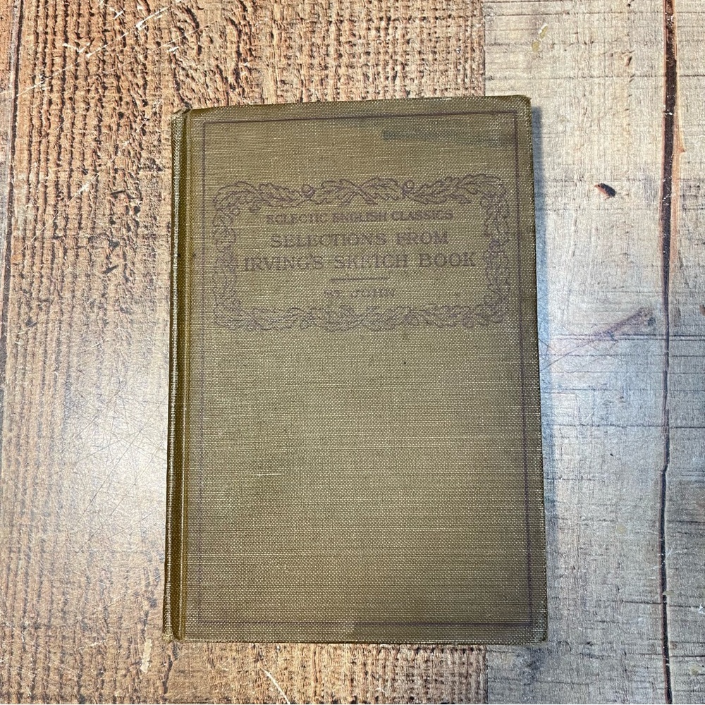 Vintage Selections From Irving's Sketchbook Edited By Robert John Leatherbound